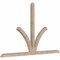 Ekena Millwork Richland Smooth Timber Gable Bracket, Douglas Fir, 96"W x 60"H x 3 1/2"D x 3 1/2"F, 15/12 Pitch GBW096X60X0404RIC00SDF - alternate 2